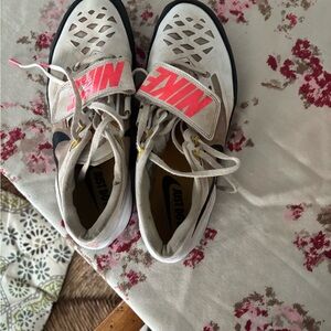 Nike Kids Sneakers - White and Neon Pink